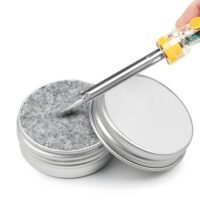 Effektiver Lötspitzenreiniger, Bleifreier Lötspitzen-Reaktivator, Cleaner für Lötkolben Zubehör, Spitzenaktivator zur Reaktivierung oxidierter Lötspitzen, 30g Dose