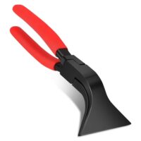 Falzzange 45 Grad Abkantzange Blechzange Breit 60 mm Blechbiegezange Biegezange mit Rutschfestem Griff Dachdecker Werkzeug zum Biegen und Glätten von Blechen (Rot 45°)