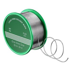 Magrimaxio-Lötzinn mit Flussmittel, Löt-Draht Bleifrei, Soldering Wire mit Kolophonium-Kern, 50g/1mm für Reparatur Elektrolöten Heimwerken und Elektronik-Reparaturen