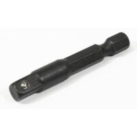 Hochwertiger Adapter für 1/4" Sechskant auf 1/4" Vierkant mit Chrom-Molybdän-Gehäuse und 50 mm Länge