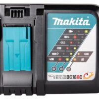 Makita Ladegerät DC18RC für 14,4 Volt und 18 Volt Schiebeakkus - ein effizientes Ladegerät mit hoher Leistungsfähigkeit für DIY-Projekte, Heimwerker und Profis