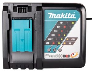 Makita Ladegerät DC18RC für 14,4 Volt und 18 Volt Schiebeakkus - ein effizientes Ladegerät mit hoher Leistungsfähigkeit für DIY-Projekte, Heimwerker und Profis