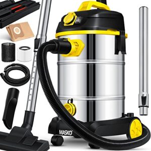 Industriestaubsauger mit Blasfunktion und Steckdose für trocken- und nass-saugen