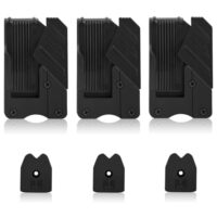 3 Stück Clip-on Werkzeug Gürtelclip, Universal Maßbandhalter Clips für Gürtel Quick Lock Maßband Halterung Werkzeuggürtelhalter für Maßband - Schwarz