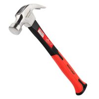 Klauenhammer zum Nageln und Entfernen mit ergonomischem Griff aus poliertem Legierungsstahl und Glasfaser, 226g Kopfgewicht, 240mm Länge