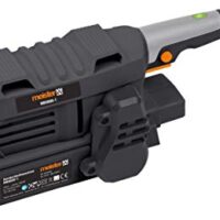 Meister Bandschleifer 600 W mit Schleiffläche 150 x 75 mm, Drehzahl-Vorwahl und stufenlose Drehzahlregulierung, Staubabsaugung für effizientes Abschleifen von Holz, Kunststoff und Metall