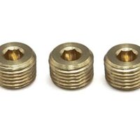 Messing Blindstopfen mit M10 x 1mm-Gewinde, präzise Passform und hohe Haltbarkeit, ideal für Anwendungen in Maschinenbau, Automatisierungstechnik und Alltagsleben als Ersatzteile