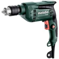Metabo Bohrmaschine mit Vario-Elektronik, Rechts-/Linkslauf und Softgrip, inkl. Zahnkranzbohrfutter und Bohrfutterschlüssel
