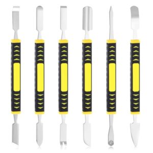 6 Stücke Metall Brecheisen Set, Reparaturwerkzeug für elektronische Geräte, Doppelkopf Demontage-Werkzeug