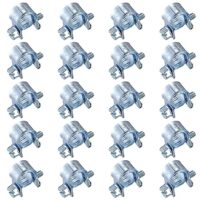 20 Stk Mini Schlauchschellen, verstellbare Rohrschellen für 10-12mm Schlauchdurchmesser, korrosionsbeständig und rostbeständig, ideal für den Einsatz in rauen Umgebungen