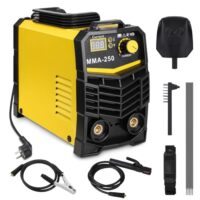MMA Elektrodenschweißgerät 250A, IGBT Inverter E-Hand Schweißgerät mit Mini-Elektroden, einstellbarer Leistung und integrierter Belüftung für professionelles Schweißen