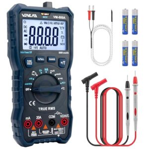 Multimeter mit 6000 Zählungen, True RMS Auto-Ranging Digital - Digitales Messgerät für professionellen und privaten Einsatz