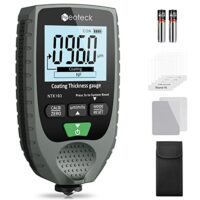Neoteck Autolack-Schichtdickenmessgerät Handheld mit LCD-Display Hintergrundbeleuchtung für Stahl- und Aluminium-Basismetallautos 0-1500μm