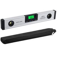 Digitale Wasserwaage mit LCD-Bildschirm und LED-Beleuchtung, ideal für Dach-, Geländer- und Rampestaugungen, 4 Einstell Modi, hochpräzise Messungen von ±0,1° bei 0° und 90° sowie ±0,2° von 1 bis 89°