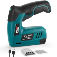 NEU MASTER Akku Tacker, 2-in-1 4V Elektrotacker Akku mit Ladekabel, 1000 Heftklammern & 1000 Nägel, Nägler für Basteln, DIY und Polstern