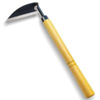 Dreieckige Gartenhacke, Japanisches Gartenwerkzeug zum Entfernen von Unkraut und Moos, Länge: 35 cm