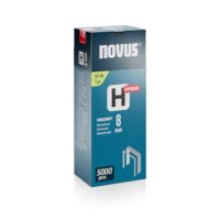 Novus Feindrahtklammern H Typ 37 8 mm, perfekte Klammerlänge für Heimwerken, hochwertige Klammern mit Superhartmaterial und Rostschutz durch Verzinktem Stahldraht.