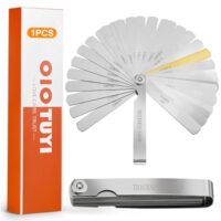 OioTuyi 32 Klinge, Edelstahl Universal-Messwerkzeug für Ventilspiel, Zündkerzen und Kolbenringe, Präzisionsmessbereich 0,01-0,88mm
