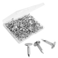 OMOTOOL Stahl Dachpappstifte 2,8 x 15 mm - 280 Stück, verzinkte Senkkopf Filznägel für Schuppendach und Dachpappe