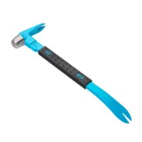 Ox Tools Claw Bar, Pro Serie mit nicht slip-Grip Handgriff, Harter Hammerkopf, Multi-Farbe, 12-Zoll / 250 mm. Werkzeug für verschiedene Anwendungen wie Nagelzieher, Brecheisen und Heftklammerentferner.