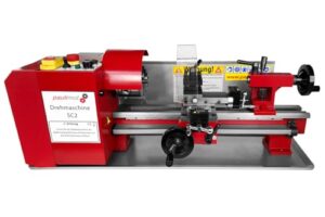 PAULIMOT Drehmaschine SIEG SC2, 500 Watt, 400 mm Spitzenweite - hochwertige Maschine für Heimwerker und Handwerker mit leistungsstarkem Motor und dynamischer Steuerung