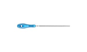 Hochwertige Feile für grobe Zerspanung und Schruppen, runde Form für Radien und Profile mit Innenradien geeignet, umlaufender Kreuzhieb H1, inkl. Ergonomie-Feilenheft