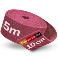 Phorin Schleifvlies 5 m x 100 mm Korn 240 - Hochwertiges Schleifpad für Lack, Holz, Metall und Edelstahl