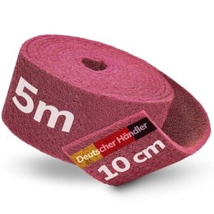 Phorin Schleifvlies 5 m x 100 mm Korn 240 - Hochwertiges Schleifpad für Lack, Holz, Metall und Edelstahl