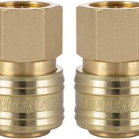 Poppstar 2x Schnellkupplung Druckluft NW 7,2 mit 3/8 Zoll Innengewinde für Druckluft-Anschluss - Hochwertige Verbindung von Anschlüssen in der Drucklufttechnik