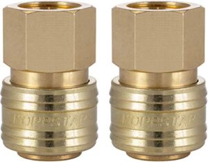 Poppstar 2x Schnellkupplung Druckluft NW 7,2 mit 3/8 Zoll Innengewinde für Druckluft-Anschluss - Hochwertige Verbindung von Anschlüssen in der Drucklufttechnik