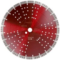 Hochwertige Diamantscheibe für Trockenschnitt und Nasschnitt von Beton mit hoher Segmenthöhe und langlebiger Turbosegmente.