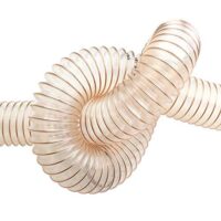 PURTON SL ECO 100mm (4 Zoll), 5m - Absaugschlauch superleicht, sehr flexibel, schwer entflammbar, transparent Spiralschlauch für Absauganlage
