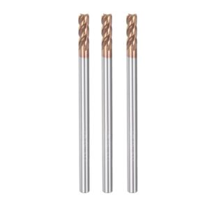 Vierkant-Nasenfräser mit 3mm Durchmesser und HRC50-Härte für CNC-Bearbeitung