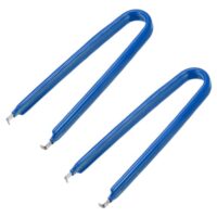 Edelstahl IC Puller Chip Extractor mit isoliertem Vinylgriff, blau, 2-teiliger Set für sichere und einfache IC-Entfernung in der Reparatur
