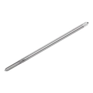 QuarkZman Metrischer Gewindebohrer M6 x 1 H2 150mm, Extra langer gerader Flöten-Gewindeschneidemaschine für Durchgangslöcher oder flache Löcher in Metall, Eisenblech, Kupfer, Zink, legiertem Stahl und A3-Stahl