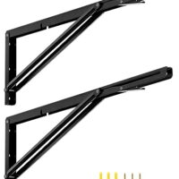 Zwei 600mm Metall Schwerlast Klappkonsolen für DIY-Projekte und Werkbänke, Tragkraft 150kg