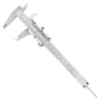 QWORK Messschieber, hochpräziser Messschieber 6 Zoll/150 mm, 0,05 mm/1/128 Zoll Toleranzmessschieber mit Feststellschraube für vielseitige Messungen