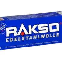 RAKSO Edelstahlwolle fein 150g, 1 Banderole, rostfrei, hygienische Reinigung