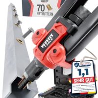 RAM TOOLS Nietmutternzange - Set mit 70 Nietmuttern, Bohrloch-Tabelle und Dorne in verschiedenen Größen