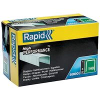 Rapid Tacker-Klammern, Typ 140, 8mm Klammern, 5000 Stück Großpackung, Flachdrahtklammern für Holz und Folien