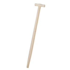 Rekord Spatenstiel aus Eschenholz, T-Form, 76 cm lang, unlackiert, Ersatzstiel für Gartenarbeit, hochwertiger Holzstiel