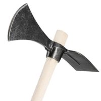 Rekord Wiedehopfhacke mit 105 cm Holz-Stiel aus Esche, zweiseitiger Kopf und Stahl-Hacke und Beil für Gartenarbeit, Ovalblatt und Doppelfunktionswerkzeug