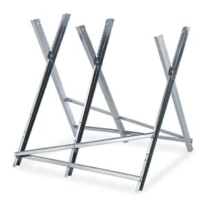 Relaxdays Sägebock - Hochwertiger Holzsägebock für die Verarbeitung von Brennholz und Scheitholz, klappbares Design aus Stahl, belastbar bis 150 kg.
