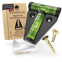 Robuste Wasserwaage klein, magnetische Mini Wasserwaage schwarz für Camping und Wohnmobil