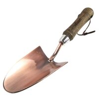 Handkelle von Rolson - Kupferfarbene Handkelle mit Karbonstahlkonstruktion und Eschenholzstiel für Gartenarbeiten