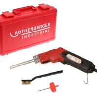 ROTHENBERGER Industrial Styroporschneider und Hartschaumschneidegerät, 190 W, für schnelles Schneiden von Dämmmaterialien, praktischer Kunststoffkoffer mit Schneidmesser und Reinigungsbürste, max. Temperatur 315 °C