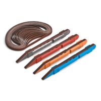 Sanding Sticks Standard Kit, Set aus 24 Schleifbändern und Kunststoffgriff, ideal für Heimwerker und Handwerker