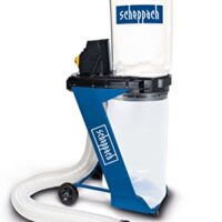 Scheppach DC 500 Absauganlage inkl. 4 TLG Adapterset, 550W Leistung, 75L Auffangsack, Absaugstutzen Ø 100mm, Luftleistung 1150m3/h, Schlauchlänge 2000mm