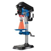 Scheppach Profi Säulenbohrmaschine DP18, 550 W, Gusseisen-Konstruktion, Standard stufenlose Drehzahlregulierung, Bohrfutter 16 mm, Laser, LED