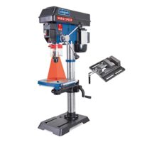 Scheppach Profi Säulenbohrmaschine DP18Vario 550 W, Gusseisen-Konstruktion, stufenlose Drehzahlregulierung und Bohrfutter 16mm für Heimwerkerarbeit